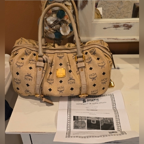 MCM Tan Monogram Women's Bag - Picture 11 of 11